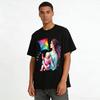Watercolor Mother Baby Kite Flying Graphic Adult T-Shirt Pure Cotton T-shirt