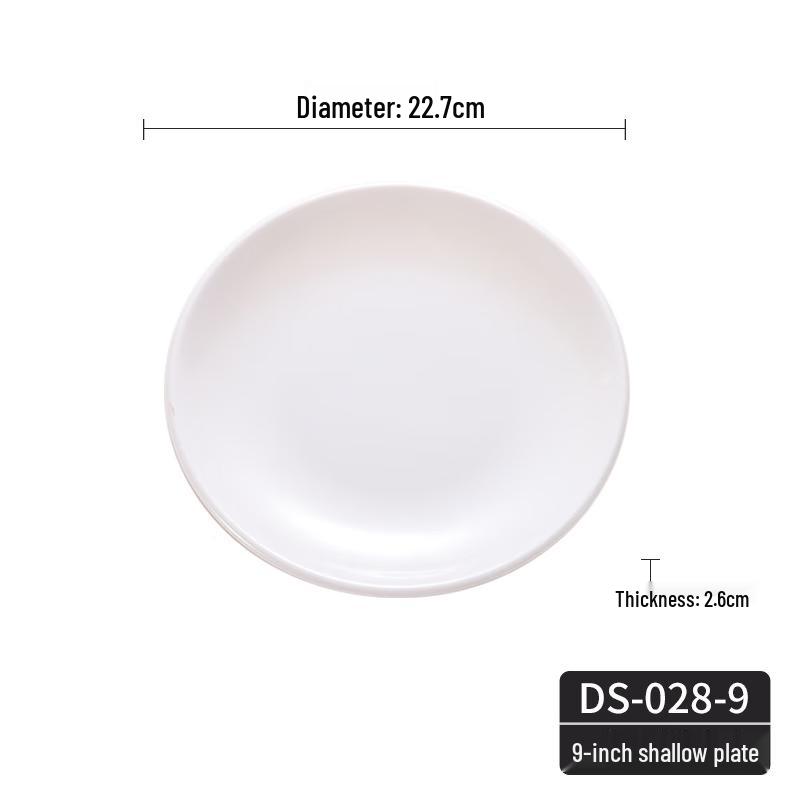 

Melamine Round Flat Dinner Plate