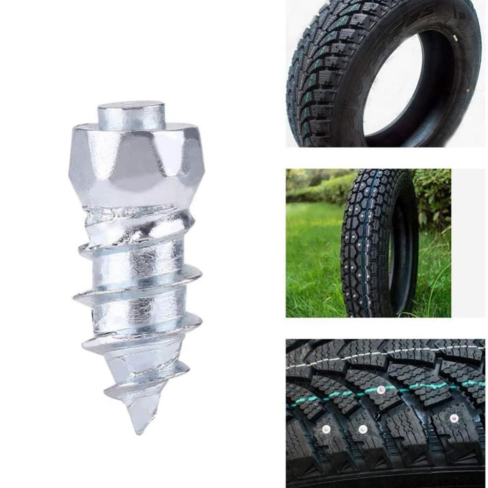 200Pcs 9 x 4mm Screw in Tire Studs Wheel Tyre Studs for Car Truck Motorcycle Bicycle Boot Tire Spikes