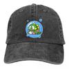 Vintage Classic Game Bubble Bobble Baseball Cap Unisex Style Distressed Denim  Hat Outdoor