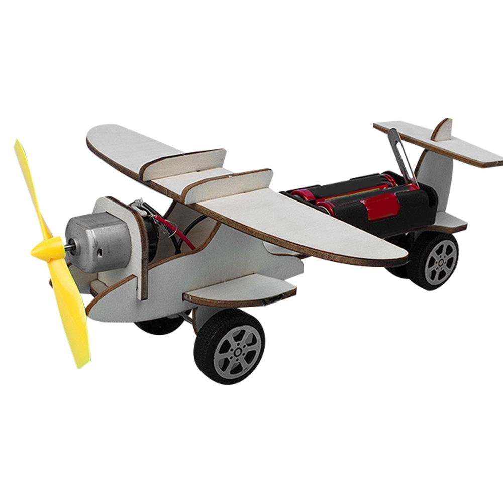 Kids Wooden Puzzles Airplane Helicopter Students   Model Glider Kit