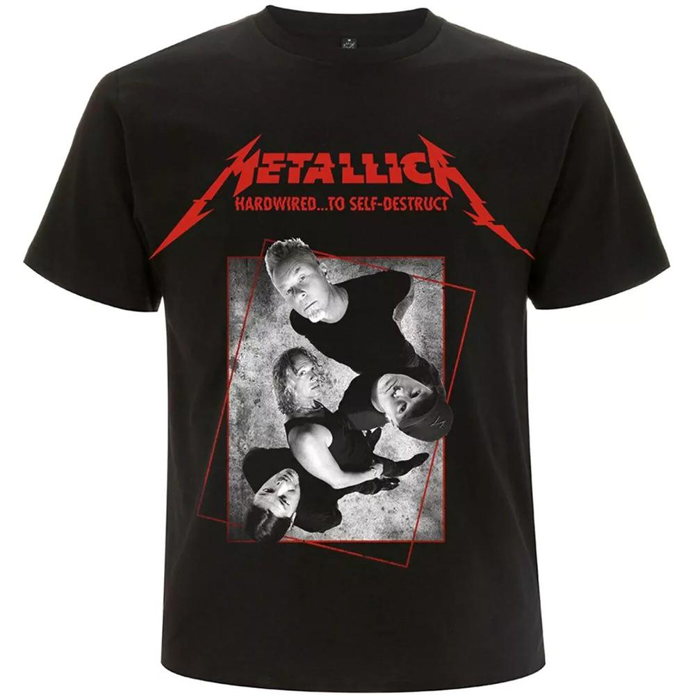 Metallica Hardwired Inspired  Black Heavy Cotton Fan Tee S-4XL Unisex T-Shirt S