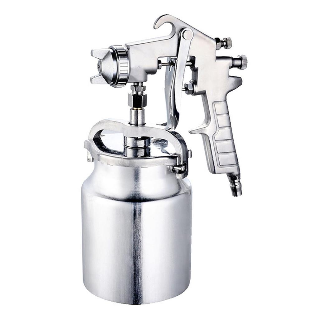 HVLP Spray Gun Air Paint Sprayer Siphon Feed 1000CC Capacity with 2mm Nozzle Professional Spray Gun