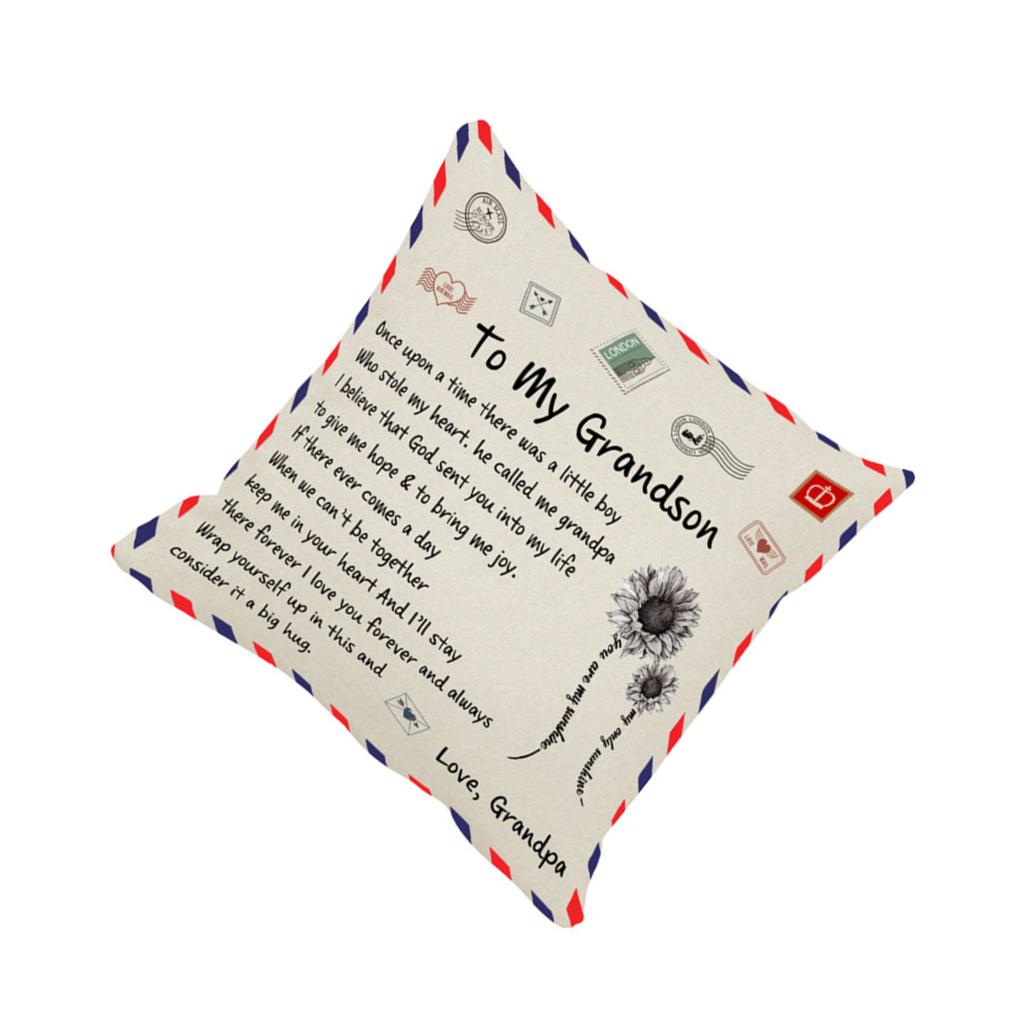 Square Pillow Decorative Envelope Husband Anniversary Decoration Wife Pillowcase Christmas Pillowslip Shape Home Cover
