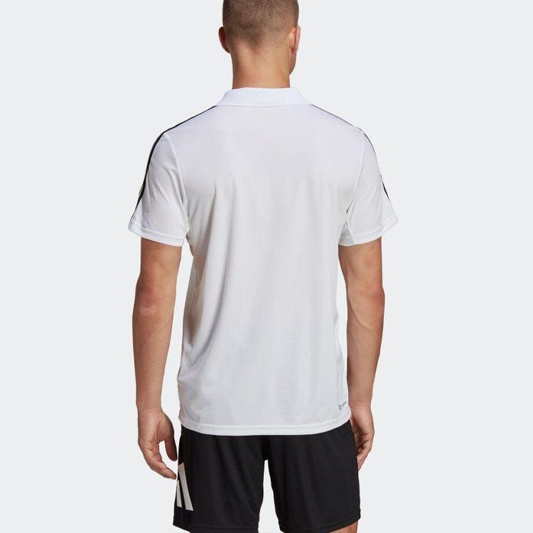 Adidas Polo Shirts Men's White Polo Collar Moderate Straight Fit IB8109