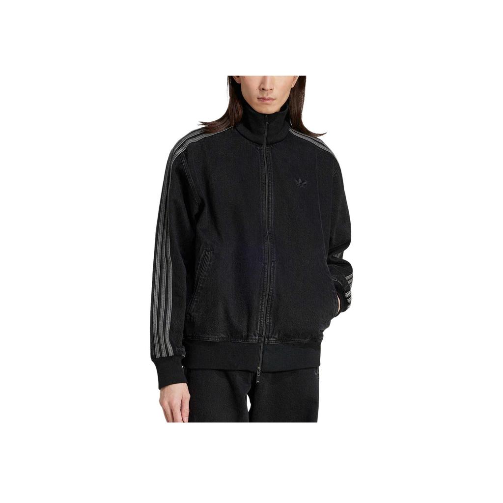 adidas Adicolor Denim Firebird Trainingsjacke True Black Denim Herren Streetwear JC6717