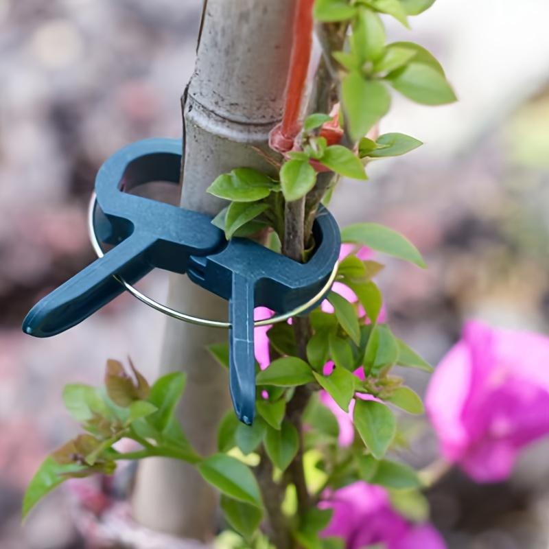 Adjustable Plant Clips - Reusable Garden Support for Flowers, Vines, Vegetables, and Tomatoes - Durable Plastic, Essential Gardening Tool