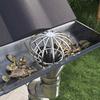 Gutter Leaf Guard 2 Pcs Silver 75 Mm Stainless Steel