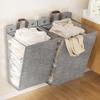 Foldable Wall-Mounted Laundry Hamper: Multi-Use Storage Basket for Dirty Clothes in Dorms & Homes