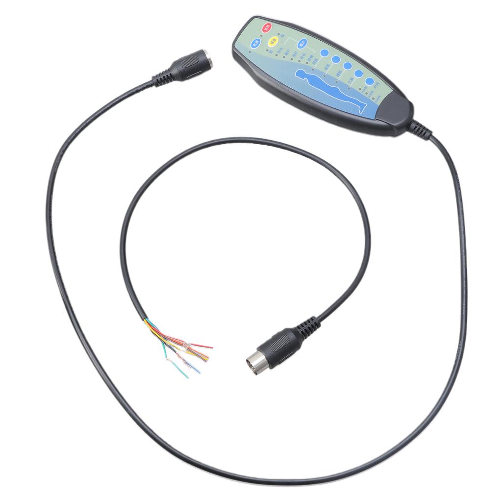 Intensity Selectable Massage Remote Control With Heating Function 8 Pin Female Port 20in Wire For Power Lift Recliner Chair