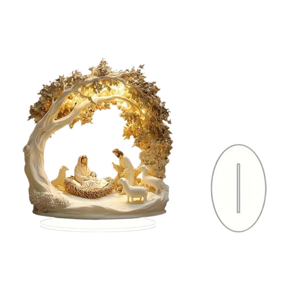 1 st Krubespel Skrivbordsdekoration - Batterifri Akryl Klassisk Design Lämplig för Hem- och Kontorsdekoration