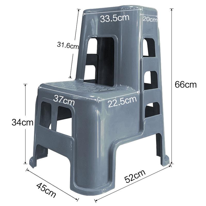 Zweistufiger multifunktionaler verdickter Kunststoffhocker für den Haushalts- und Autowaschgebrauch