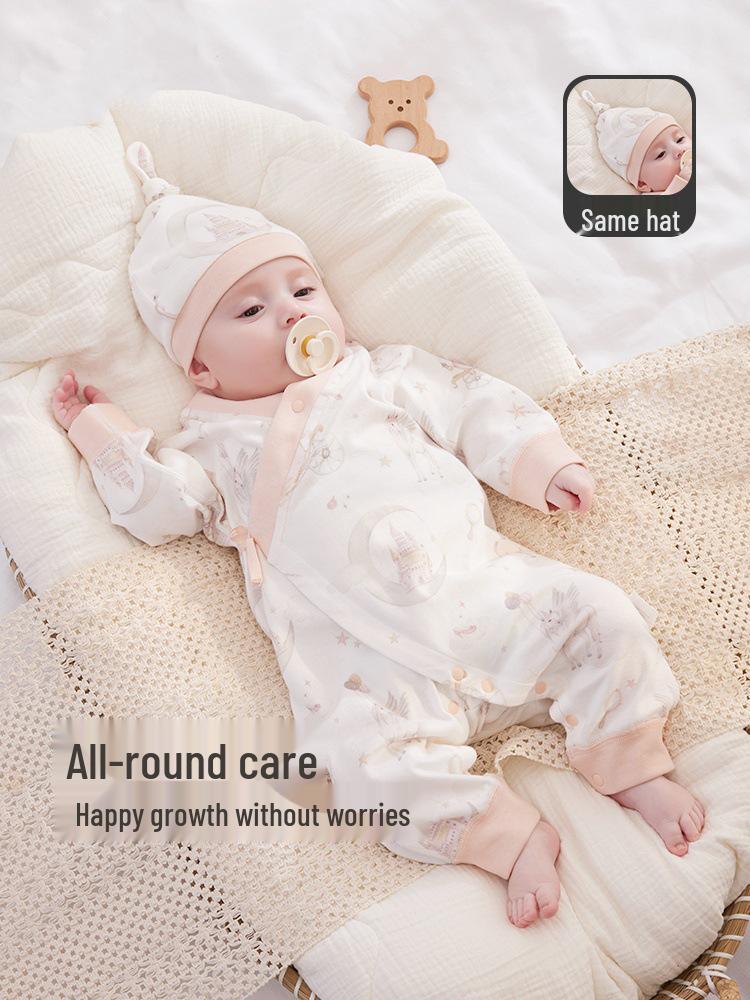 Unisex Cotton Butterfly Long Sleeve Baby Bodysuit – Spring & Autumn