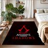 Anti‑Slip Crystal Velvet Floor Rug, Assassins Creed Design Carpet for Indoor Living Bedroom Home Decoration