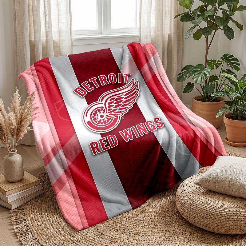 Detroit Red Wings Flanell Fleece Decke Gemütliche Warme Überwurfdecke Für Sofa Bett Reise Ganzjahresgebrauch