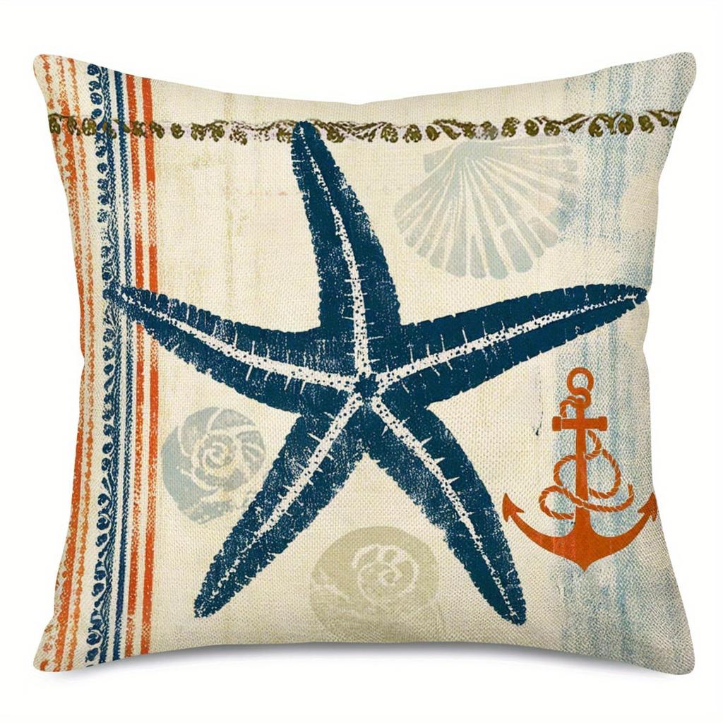 Vintage Nautical Elements Pillow CoversLiving room sofa cushion cover, soft and comfortable, bedroom room decoration