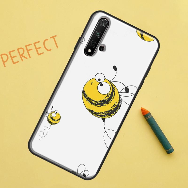 Bee Honey For Huawei Nova 8i 12i 11i 12s Y73 Y72 Y61 Y91 Y90 Y70 Y60 9 10 SE P30 P40 Lite P60 Pro Case