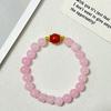 Beaded Bracelet for Women Handmade 8mm Round Beads Elastic Bangle Natural Stone Stretch Bracelets DIY Jewelry Gifts