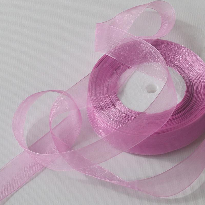 Handmade Hair Tie DIY Gift Packaging Materials Flower Ribbon Chiffon Ribbon Organza Silk Colorful Ribbon Ribbon Bow DIY Flower Handmade