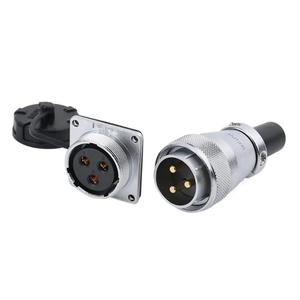 WEIPU WS28 Waterproof IP65 Electrical Connector 2-26 Pin M28 Auto Power Adapter For Solar LED Lighting Display Ebike Motorcycle
