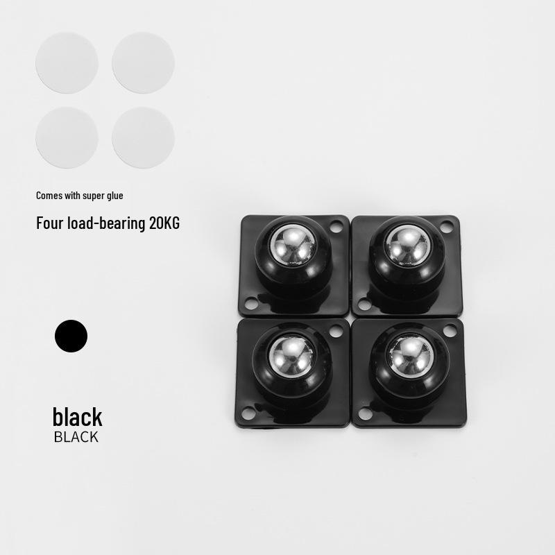 Universal Silent Swivel Chair Caster – Small Adhesive Roller Wheels