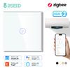 BSEED Zigbee Water Heater Boiler Touch Switch 40A Plus EU Wall Socket USB C For Bathroom Tuya Smart Life Alice Google Home APP