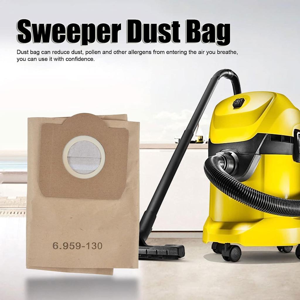 Pachet Hârtie Aspirator Motronic Karcher WD3200 WD3300 WD3500 Aspirator Umed și Uscat Accesorii de Înlocuire Sac Aspirator 6.959-130.0 (4 piese)