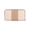 Coach 19 Brand Logo Zipper Wallet Coated Canvas Women wallet Beige CW947-SVPWH
