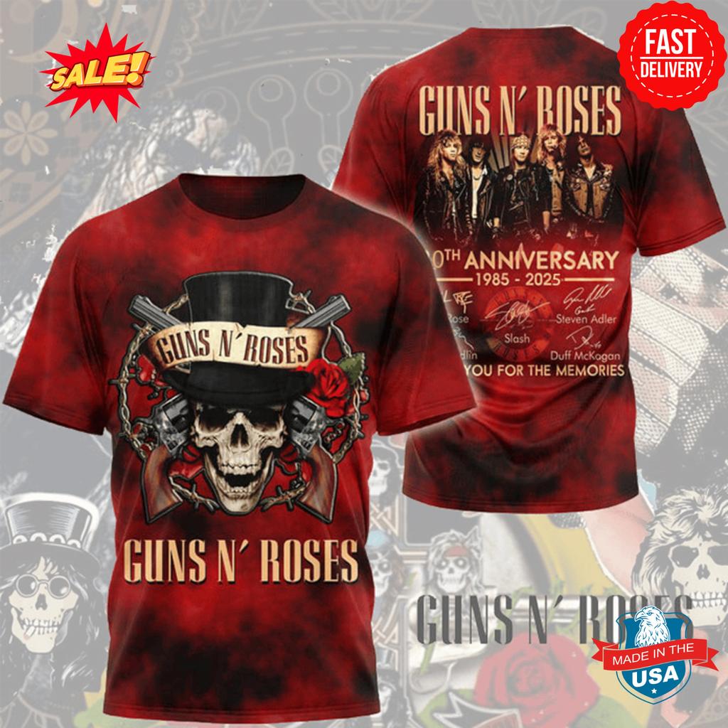 Guns N' Rose Tour Rock Pop Street 3D Tištěné Pánské Tričko Košile Americká Hudba Sběratelské Epic Harajuku Vrchol Pánské Oblečení