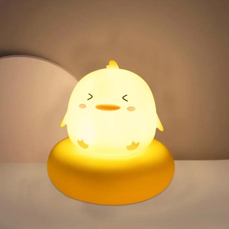 Cute Animal Rechargeable LED Night Light 3 Level Dimmable Nursery Lamp for Breastfeeding Toddler Baby Bedroom Sleeping Decor