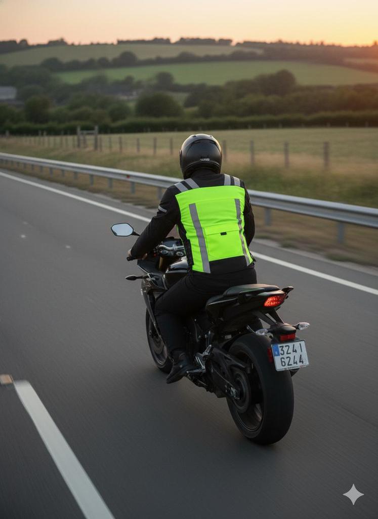 Motorbike Hi Vis Vest Safety Jacket Hi Viz Visibility Waistcoat Reflective Bib