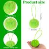 12pcs/set Bow Pom-pom Christmas Decor Set Christmas Stocking Pendant Green Hairpin Rabbit Green Ball Christmas Tree Ornament