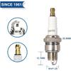 TORCH E6RTC Spark Plug Replace for NGK BPR6HS Spark Plug, for BOSCH WR7BC Spark Plug, for CHAMPION RL82YC Spark Plug, for DENSO IWF20 W20FPR-U Spark