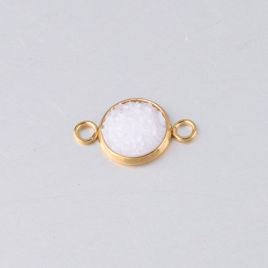 

Подвеска Baby s Breath из позолоченной нержавеющей стали 10 мм с дизайном из двух ушей 10mm