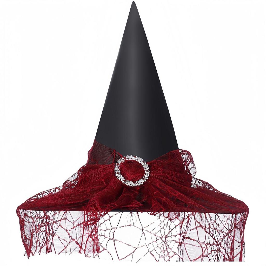 New Halloween Witch Hat Decoration for Adults & Kids - Oxford Cloth Costume Headwear.