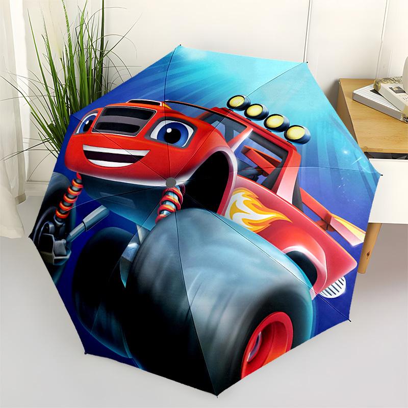 

Monster Truck, Adventure Automatic Opening and Closing, 8 rib Structure Portable Umbrella, Suitable for Men and Women in All Seasons Perfec