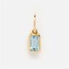 New Titanium Steel 12 Birthstone Pendant DIY Accessories Necklace Square Colored Zircon Pendant Color Preservation