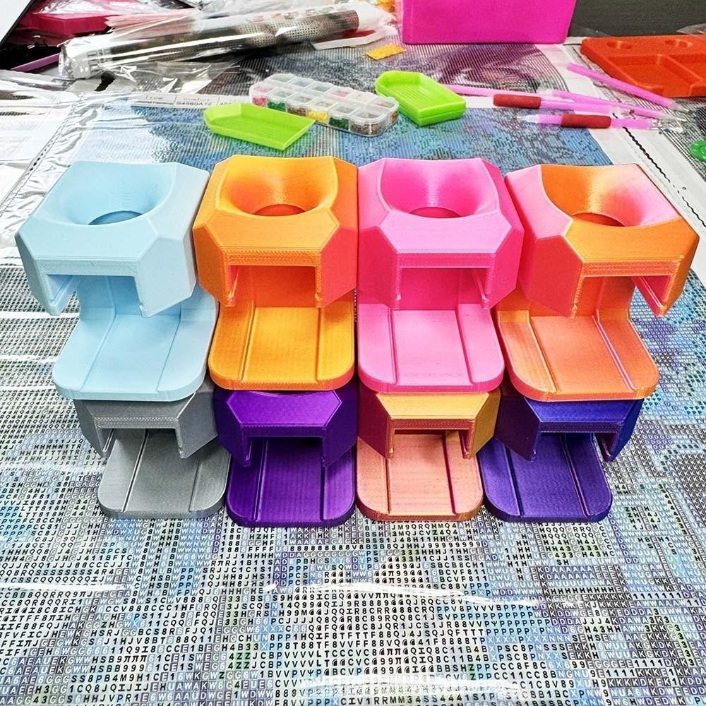 Embroidery Art Tool 5D Diamond Painting Drills Funnel DIY Craft Multifunctional Storage Container Box Beading Plates