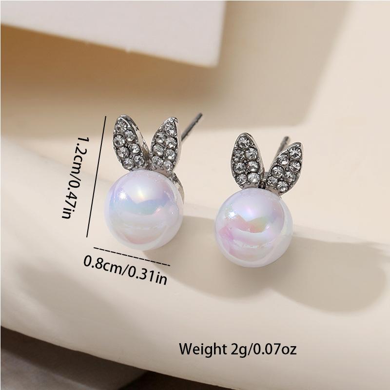 New hip-hop literary and retro five-pointed star stud earrings trendy design heterosexual pearl earrings jewelry