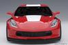 AUTOart 1/18 Scale Chevrolet Corvette C7 Grand Sport Red with White Stripes and Black Hash Marks
