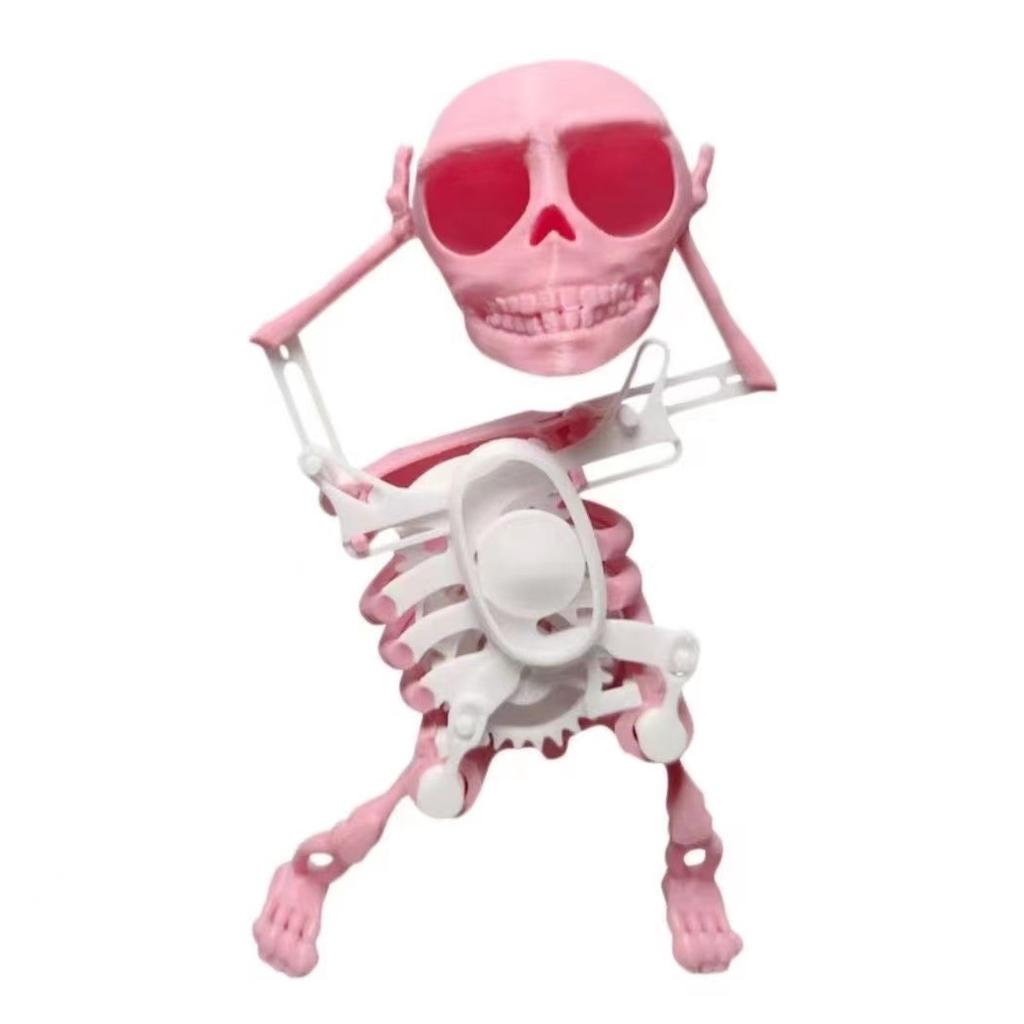 3D Skeleton Man Dancing,Dancing Skull Ornament, Dancing Character Scary Skeleton, Novelty Tabletop Car Home Toy Decoration.