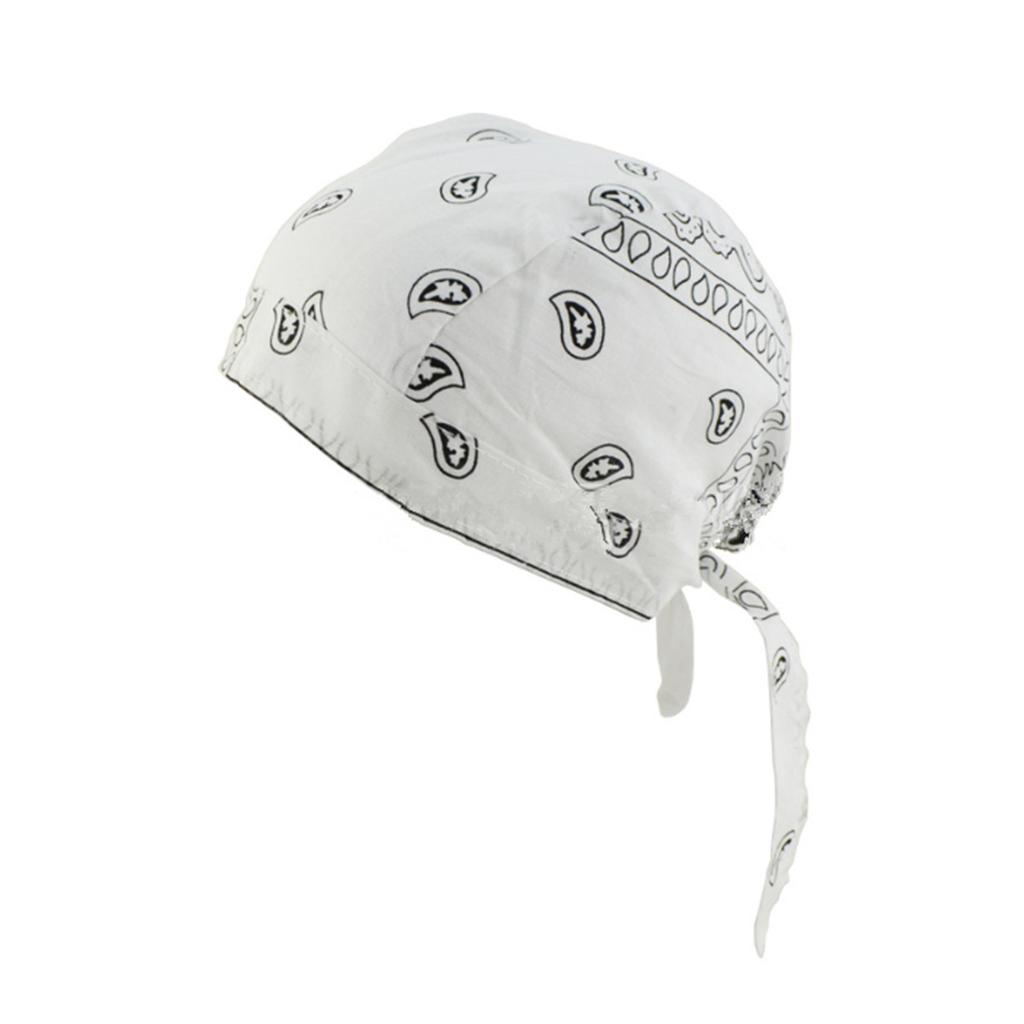 Men Women Fashion Durag Cotton Printing Multicolor Hat Biker Outdoor Sports Bandana Head Wrap