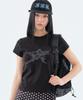 NOIAGO [Choi Soyoon X Noiago] Noi1854 Star Lettering T-Shirt (Black)
