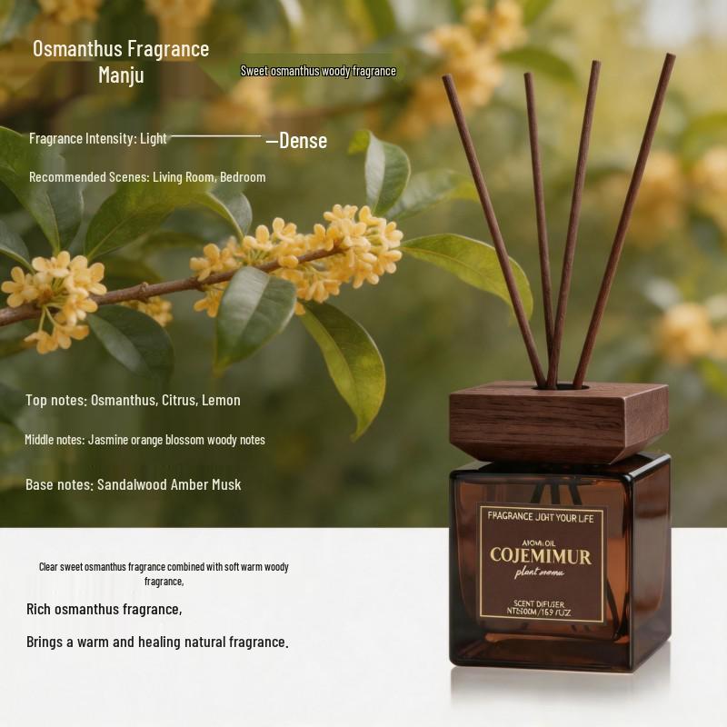 500ML Zen Tea Aroma Diffuser: Long-Lasting, All-Season Flameless Fragrance for Home & Hotel 200ML