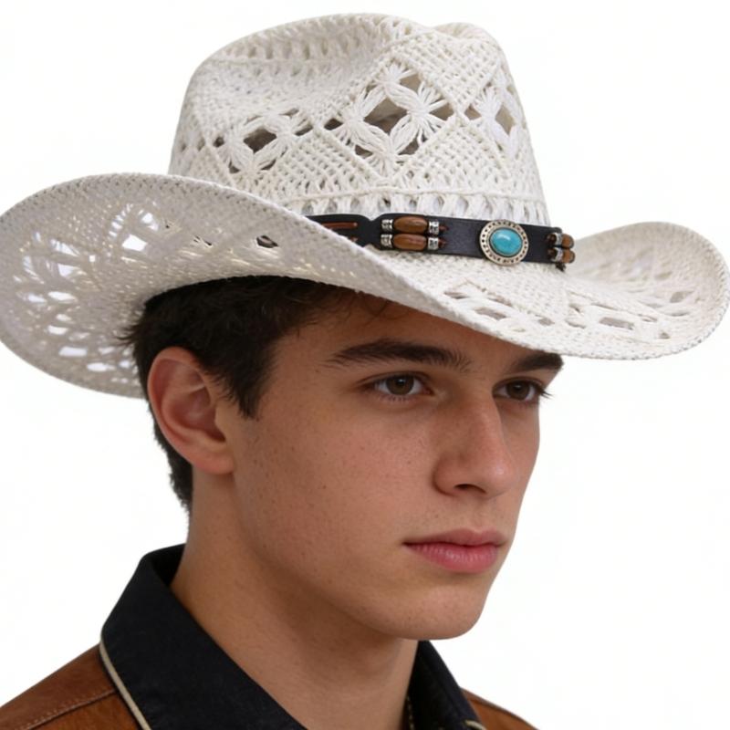 Elegant Straw Sun Hat With Wide Brims For Women Girl Beach Wear Outdoor Activity Breathable Handwoven Hollow Panama Hat