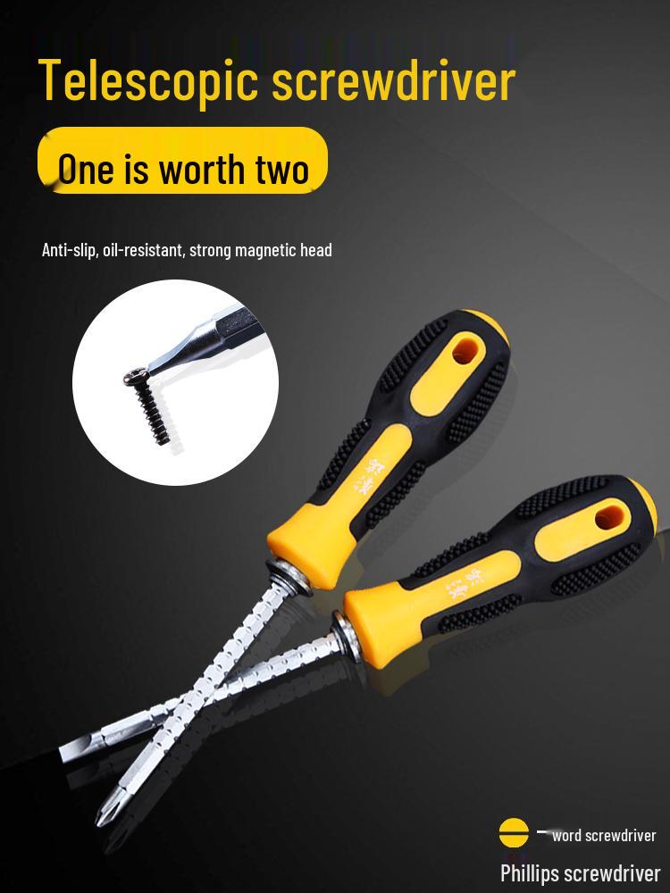 Two-Way Household Screwdriver Set: Multifunctional Phillips, Industrial Slotted, Torx, Magnetic.