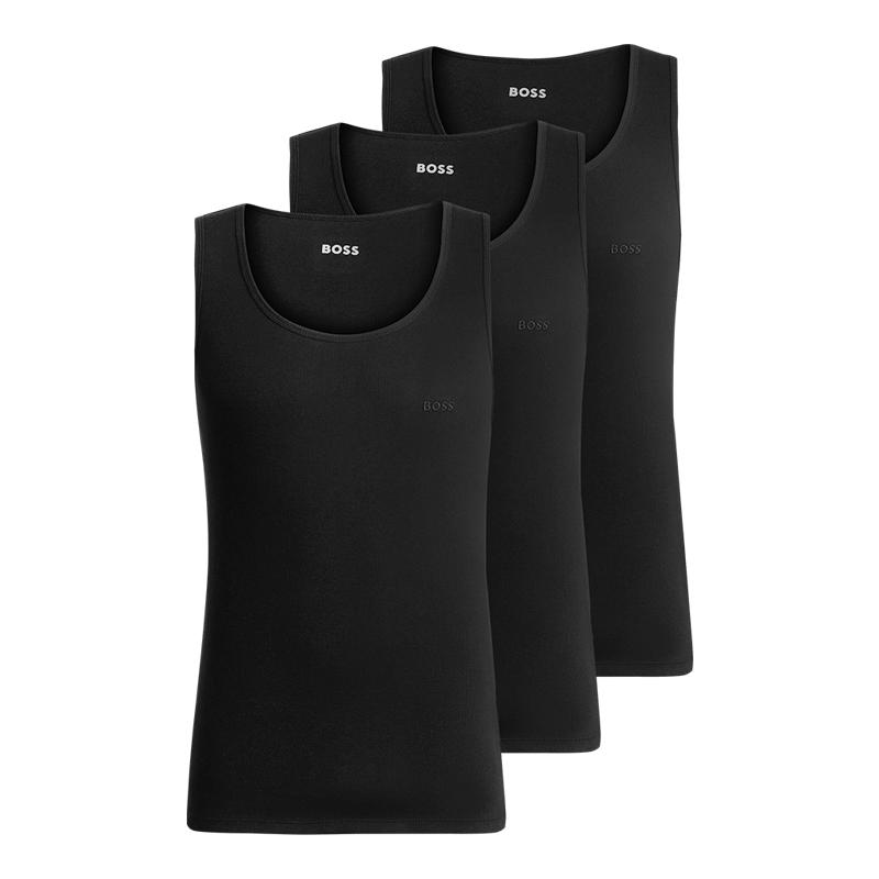 BOSS SPORTS Boss Rip Classic Cotton Tank Top 3-Pack (50542132001)