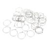 50PCS 20mm Bulk Hoop Earrings Stainless Steel DIY Anti Allergy Wine Glass Rings Jewelry Making