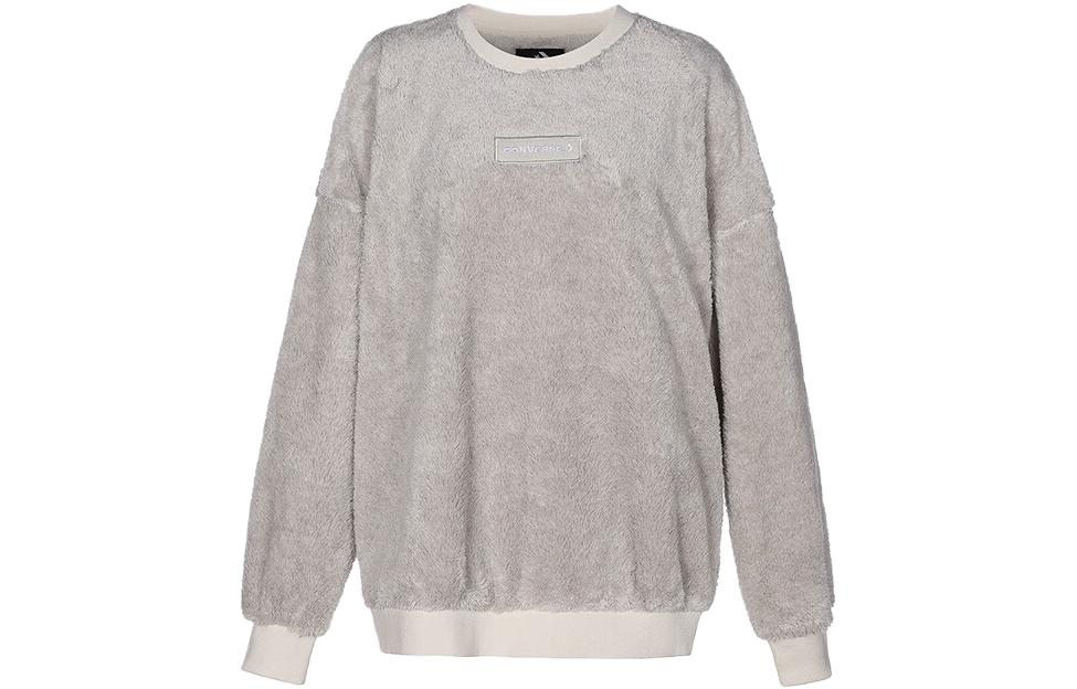 Converse Sweatshirts Women s Khaki Crew Neck Thickened Regular 10023975-A04 M