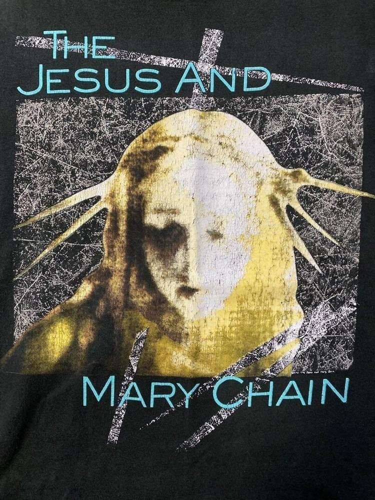 Vintage The Jesus and Mary Chain Band Black Full Size T-shirt  PP1642 Unisex T-Shirt XL